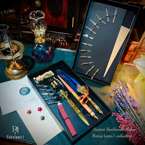 フランスアンティーク　19世紀のガラス　ペンプレート アンティークシルバーペン フランス 【Antiques Truffle 京都 鹿