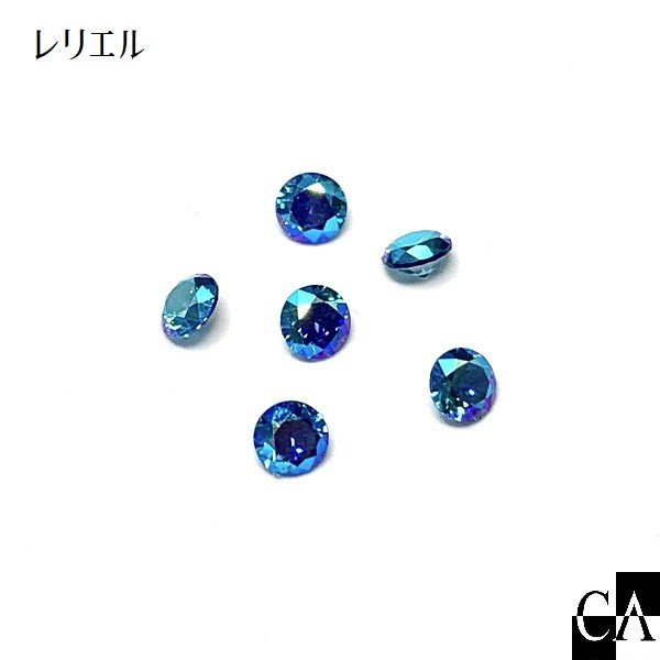 【AngelDrops】オーロラカラー ラウンド 3mm【3個入り】[全6色]