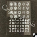 フラワーステンドグラス 2色