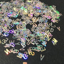 アルファベットホロ（オーロラカラー）10ｇ