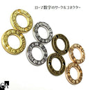 ローマ数字のサークルコネクター（2個入り）［全4色］