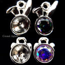 ネコ＆ウサギ 石座チャーム【シルバー】