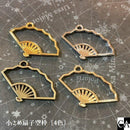 小さめ扇子空枠〔4色〕