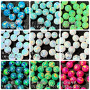 【彩光オパール】3ｍｍ丸玉（穴無し）〔全39色〕