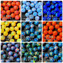 【彩光オパール】4ｍｍ丸玉（穴無し）〔全39色〕