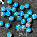 【彩光オパール】3ｍｍ丸玉（穴無し）〔全39色〕