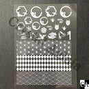 和柄 麻の葉 2色