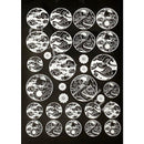 和柄背景 雲と波 2色